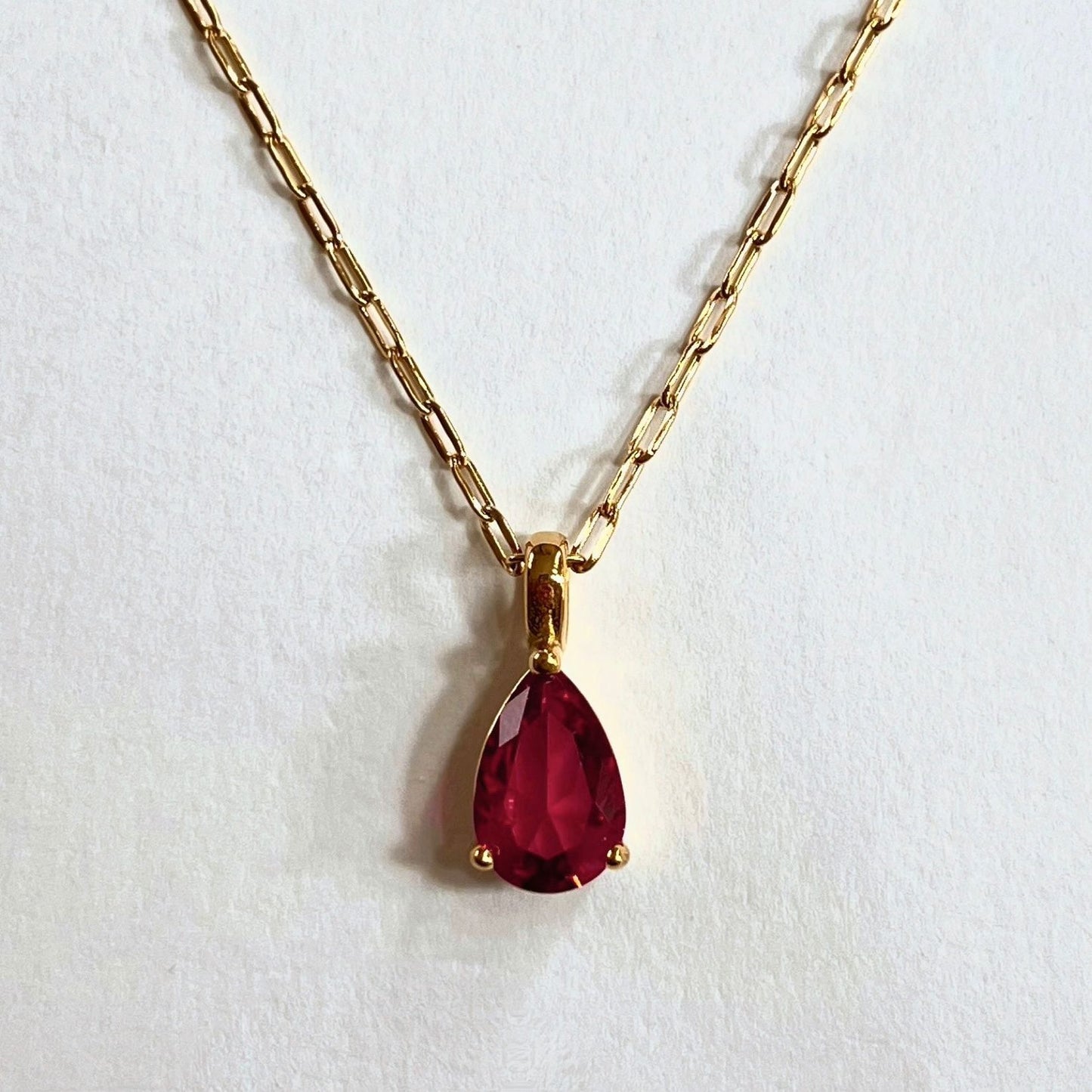 18K Gold Birthstone Necklaces