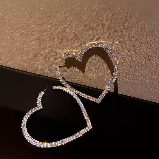 925 Silver Heart Shaped Earrings